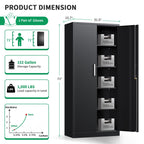 Metal Garage Storage Cabinet, Durable Metal Storage Solution