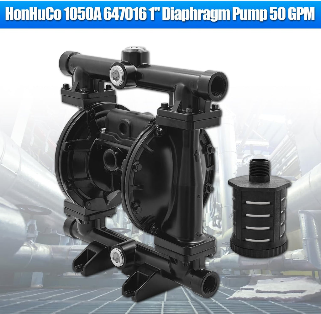 1050A 647016 1" Diaphragm Pump 50 GPM Maximum Pressure 122 PSI