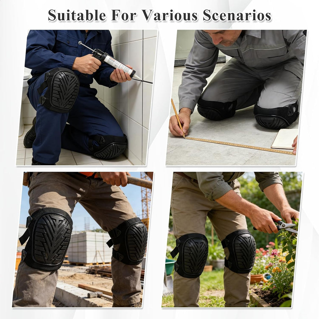 Work Knee Pads TPE Shield Gel Core 1 Pair Breathable Mesh