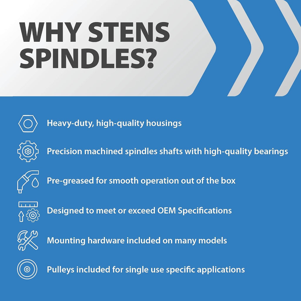 Stens 285-918 Spindle Assembly Compatible with/Replacement for Simplicity 2691318-00, 2691318-01, 2691318-02, 2691321-00, 2691321-01, 2691321-02, 2691327-00, 2691331-00, 2691332-00, 2691333-00
