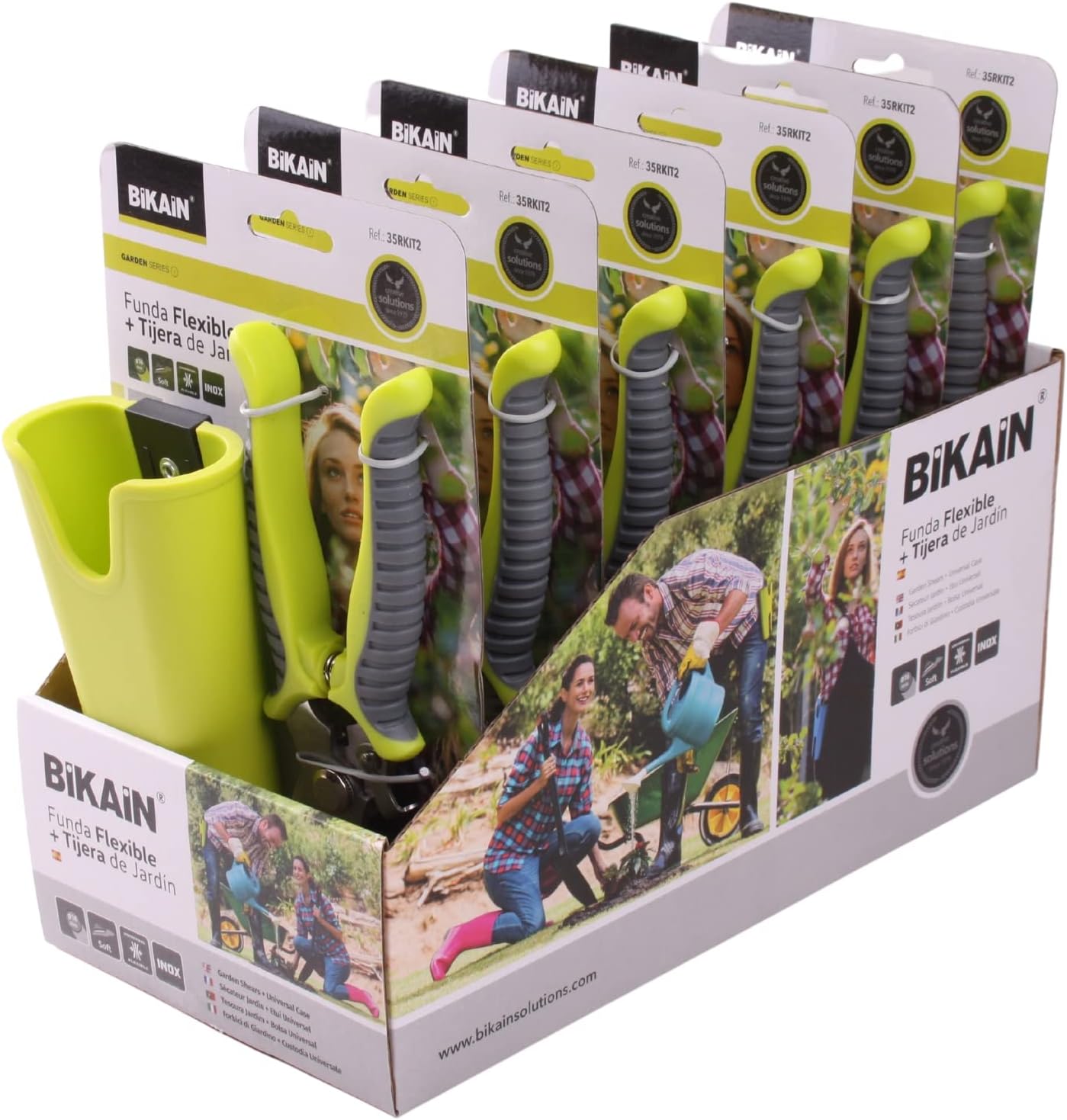 Bikain Bypass Pruning Shears with Silicon Sheath - Multi-Purpose Gardening Scissors Ideal for Floral Shears, Plant