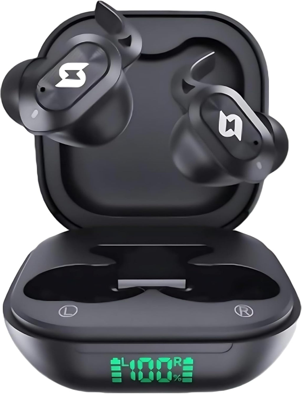 Wireless Earbuds Bluetooth Earbuds Wireless Charging Case Waterproof Headphones Built in Microphone Stereo Bass 64H