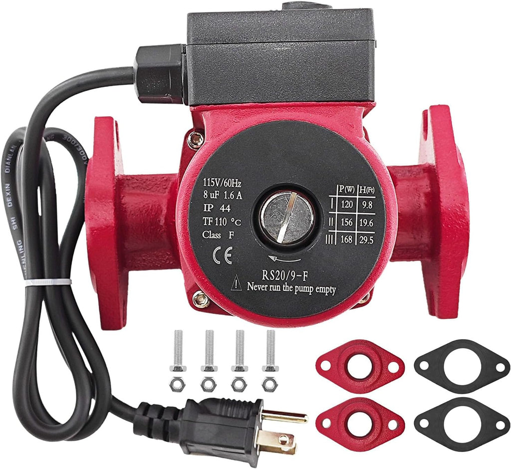 UPS26-99FC Circulator Pump, 115V, 1/6HP, Three-Speed, Stainless Steel