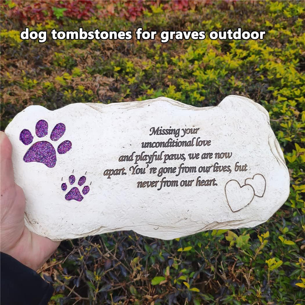 Pet Memorial Stones Plaques Headstones for Dogs or Cats
