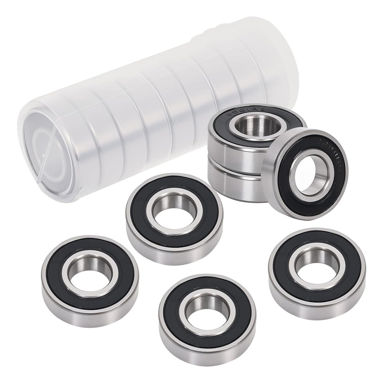 10PCS 6206 2RS Ball Bearings 30x62x16mm, Double Rubber Sealed, Extreme Heavy Duty Chrome Steel Bearing for Tractors, ATVs, Large Motors, and Agricultural Machinery