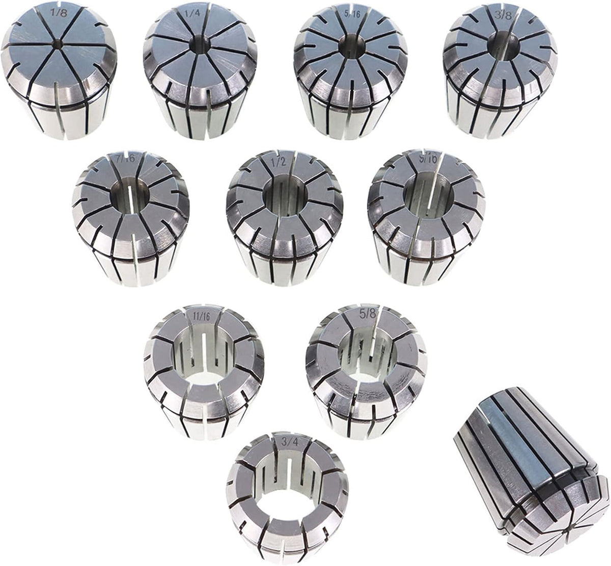 ER-32 MT3 Milling Cutter Shank Tool, 11Pcs Collets with Wrench