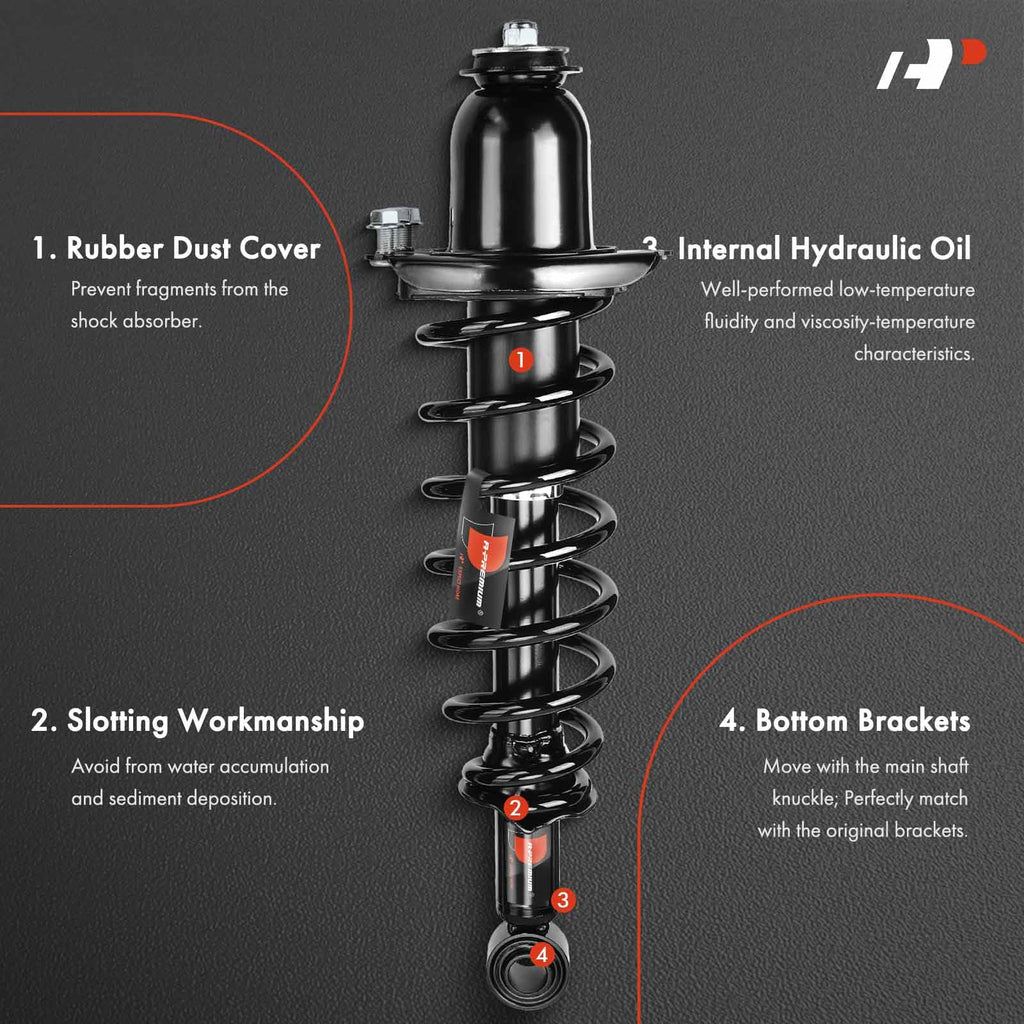 A-Premium Rear Strut Assembly Compatible with Toyota