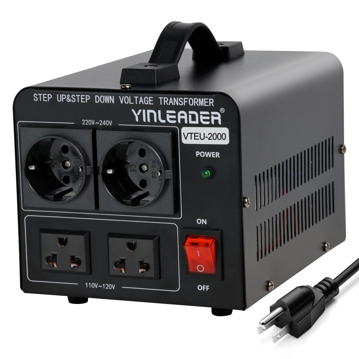 2000W Step Up/Down EU Voltage Transformer Converter 110V to 220V