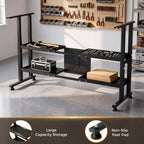 Workbench Frame, Adjustable Standing Desk Frame with Power Outlet
