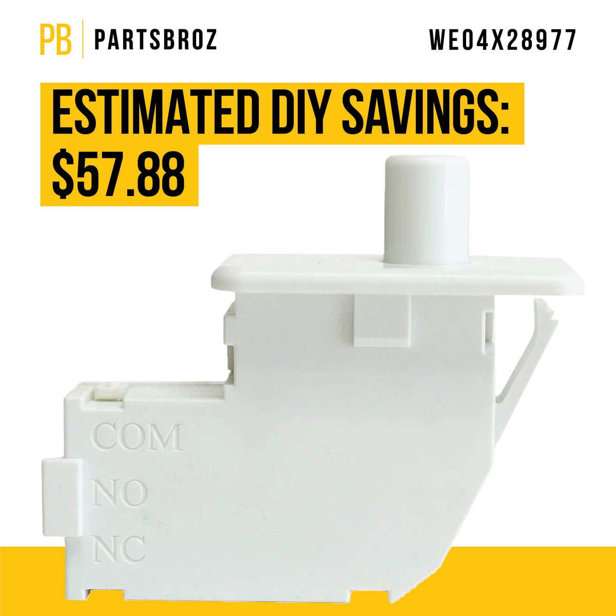 Dryer Door Switch for General Electric GE GTD65GBMK0WS
