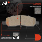 A-Premium Rear Ceramic Brake Pads Compatible with Buick & Cadillac