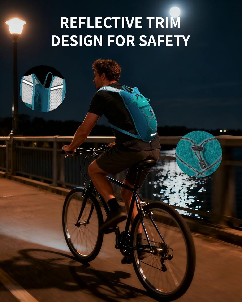 Hydration Backpack with 2L Water Bladder, Lightweight Running Pack