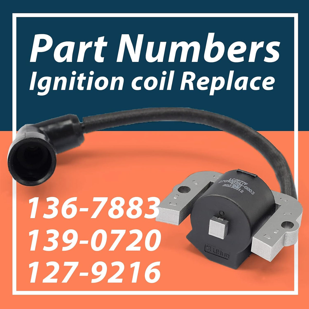 136-7883 Ignition Coil Module 2pcs Compatible with Toro&Titan Series Riding Lawn Mowers Replace 139-0720 136-7883 127-9216, Compatible with Harbor Freight PREDATOR 22HP 708cc V-Twin Egnine 62879