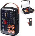 Battery Organizer Storage Case with Tester, Clear Battery Storage Organizer | Hard Batteries Holder, Portable