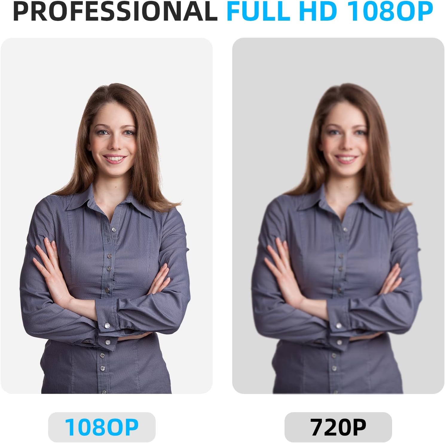 1080P HD Webcam, USB Plug & Play Computer Camera, Auto Low-Light Streaming Camera, Noise-Canceling Microphone Web cam