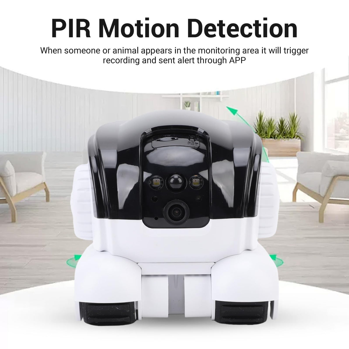 Wheeled Robot pet Camera, Supports Remote Interaction, Automatic pet Tracking Motion Detection, with a Mobile Camera