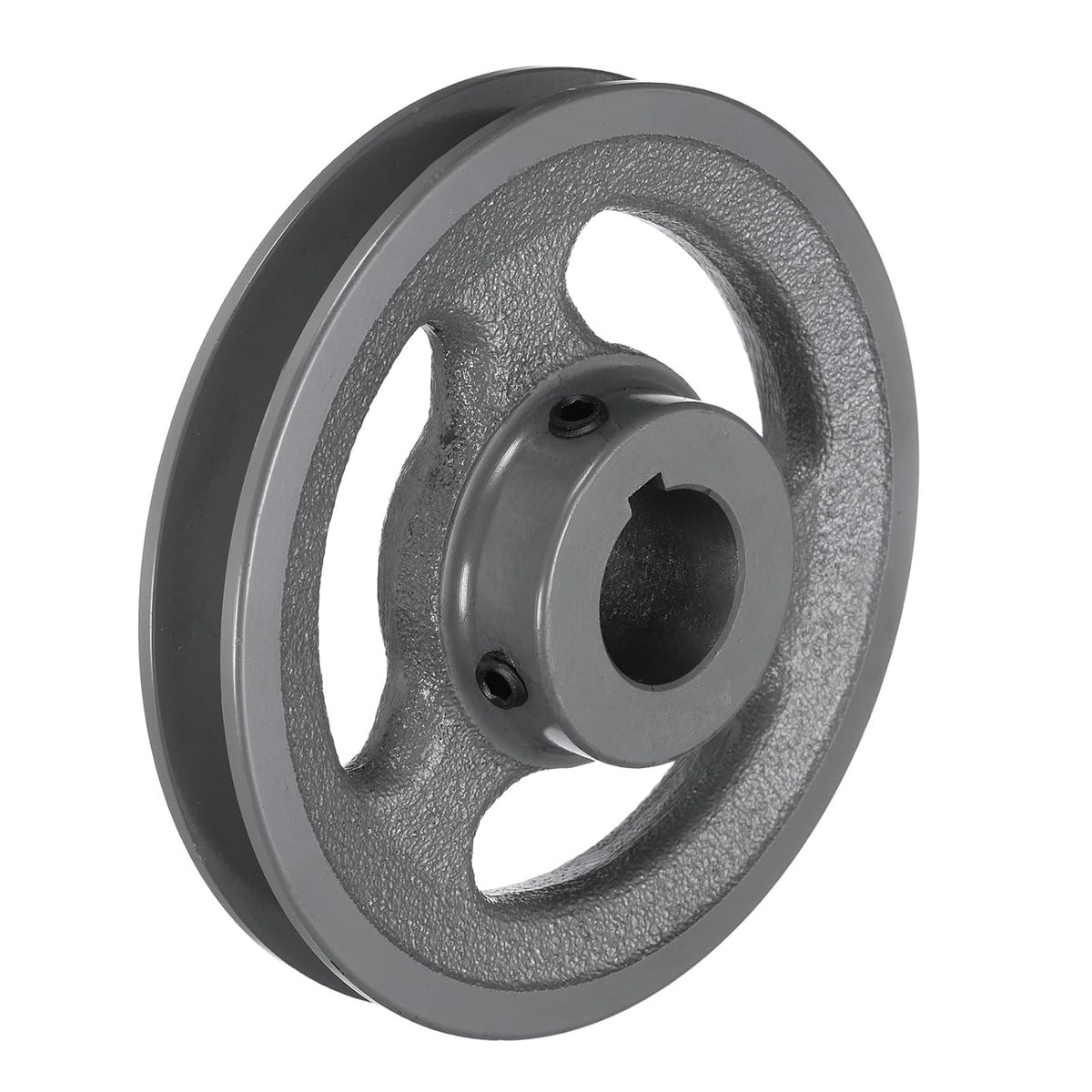 uxcell AK51-1 V-Belt Sheave 1" Bore, 4.95" OD, Single Groove Web Sheave