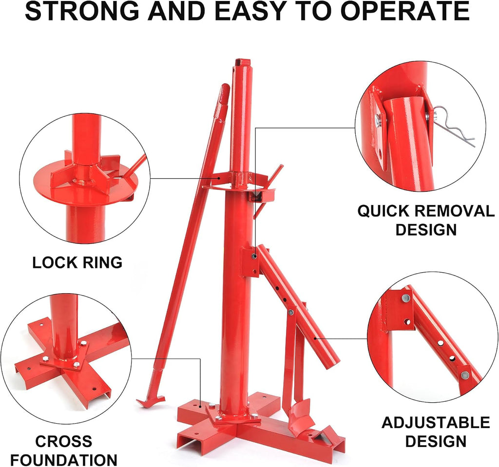 Manual Tire Changer, Portable Hand Bead Breaker Mounting Tool for 8" to 16" Tires, Compatible for Car Truck Trailer