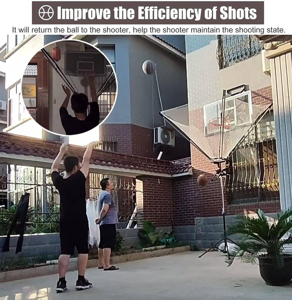 Heavy Duty Basketball Return net, Basketball Returner, Basketball Shooting Training Auxiliary Practice net, with