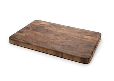Large End Grain Prep Station Acacia Wood Cutting Board, 14 x 20-Inch, Brown