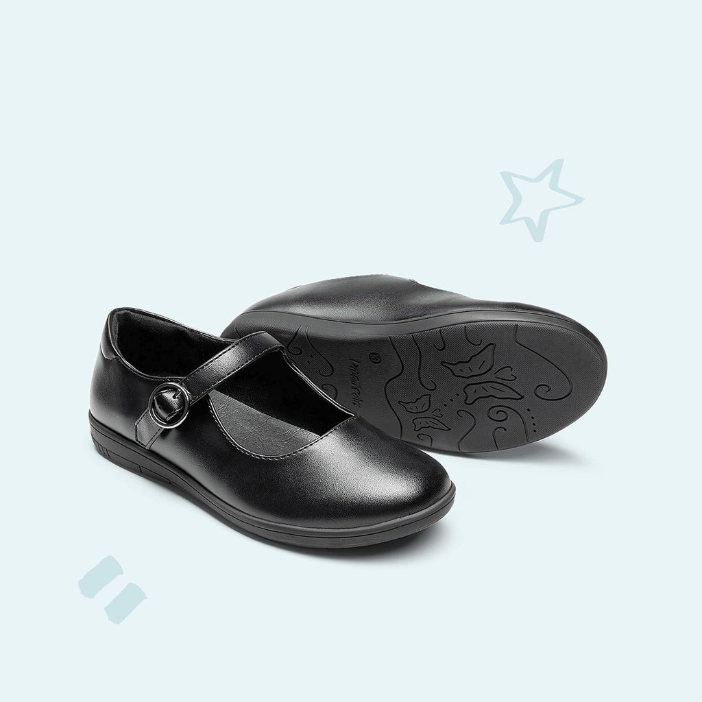 Girls Mary Jane School Uniform Shoes | Girl Buckle Dress Shoes Back-to-school Non-Slip Fatigue-free Flats with Roomy