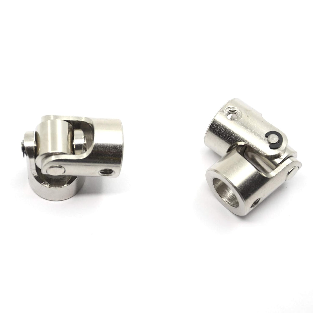 2 Pcs 10mm to 10mm Universal Joint Shaft Coupling for Motor