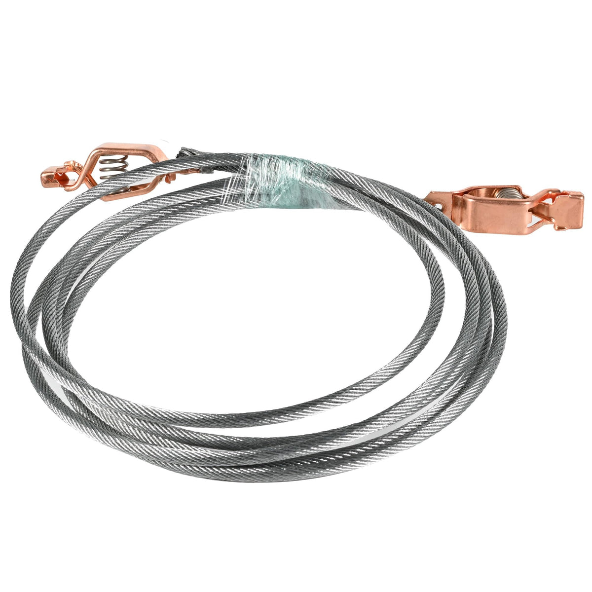 10Ft/3m Long Flexible Bonding and Grounding Wire with Two Alligator Clips, Bare