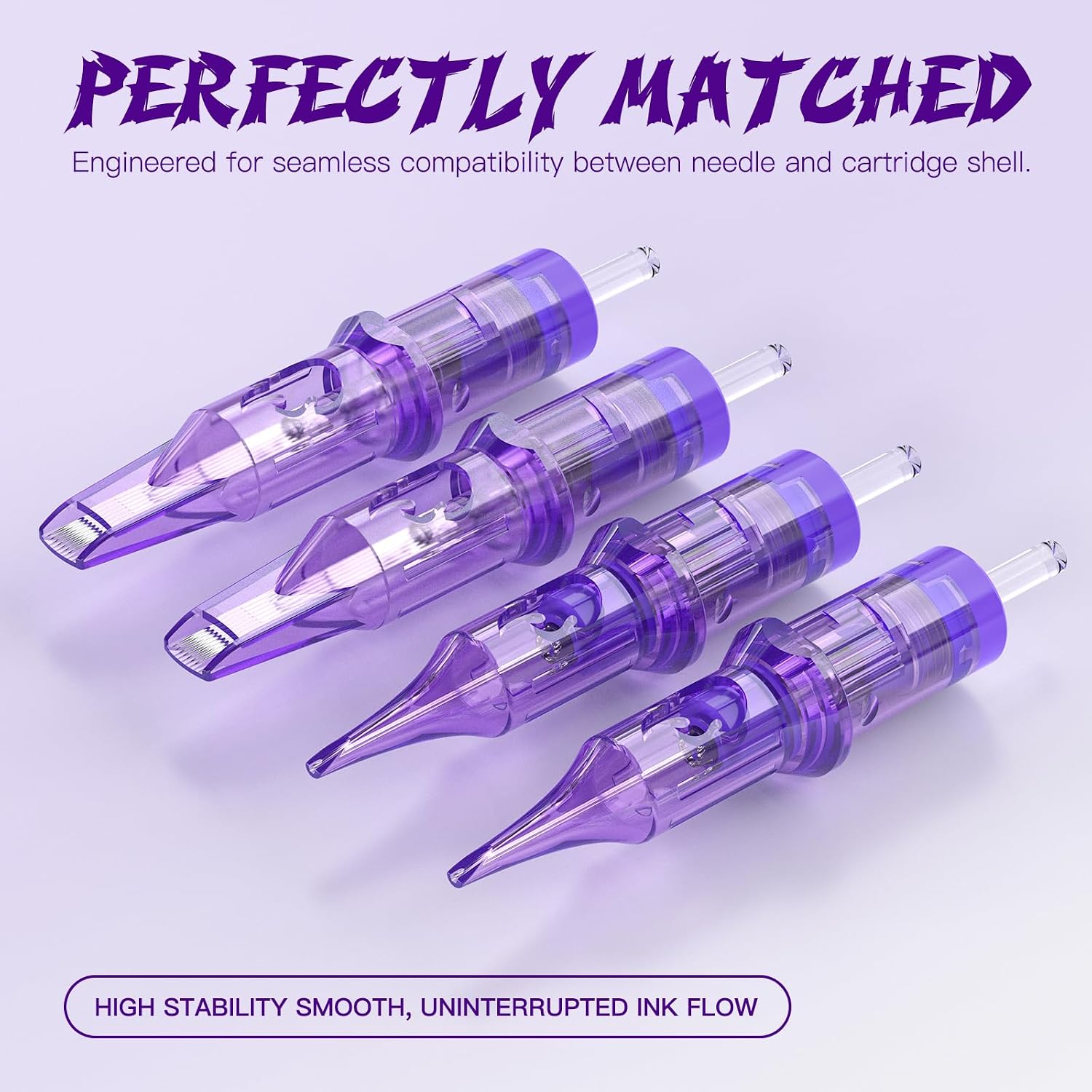Cartridge Needles, 20pcs Mixed Sizes 3RL 7RL 5RS 7M1 Disposable Tattoo Needles Cartridge Round Liner Shader Magnum