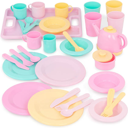 – Play Circle – Dish Set – Plates, Cups, and Tea Party Toys – Kitchen Toys for Toddlers – Pretend Play – 3+ Years(34