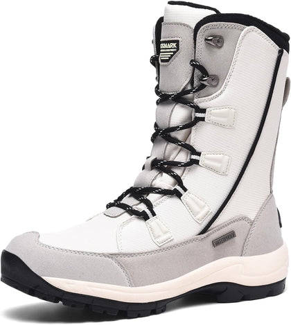 Women's Waterproof Snow Boots Mid Calf Warm Winter Outdoor Footwear