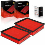 A-Premium 2-PC Pre-oiled Engine Air Filter Compatible with Chevrolet