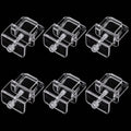 Aquarium lid Clips Fish Tank top Cover lid Support Holder Clip for Rimless or Rim Fish Tank (Transparent, 6pcs Fish