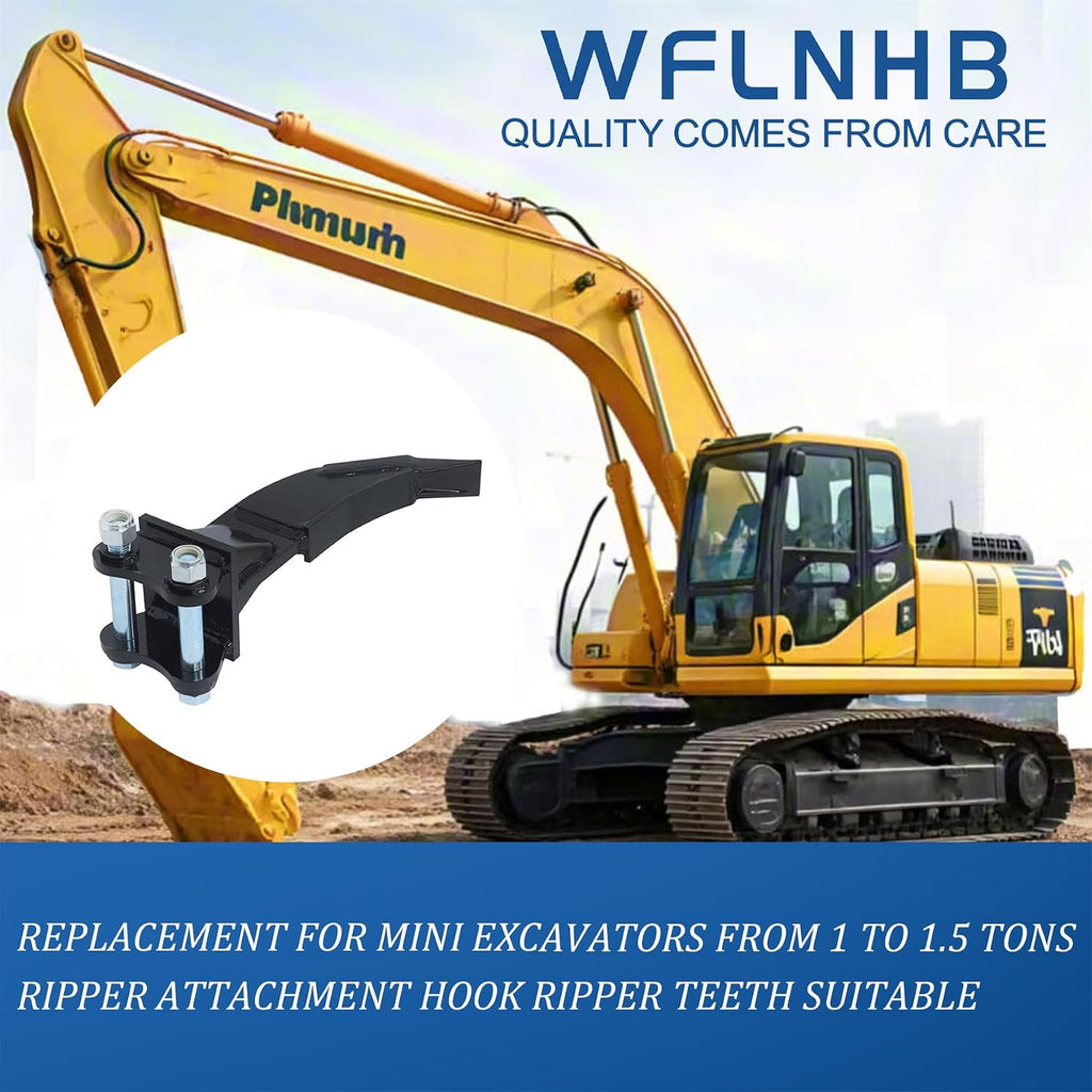 for Mini Excavators from 1 to 1.5 Tons Ripper Attachment Hook Ripper Teeth Suitable