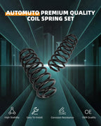 AUTOMUTO 2X Front Suspension Coil Spring Set for 82-96 for Chevy S10