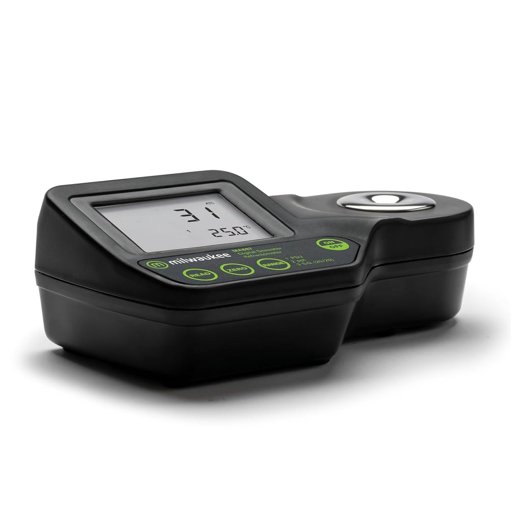 Milwaukee Salinity Digital Refractometer with Carrying Case for Saltwater Aquariums - MA887BOX