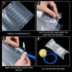 150 Pcs Inflatable Wine Bottle Protector Bags for Travel