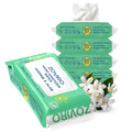 Hand Sanitizer Wipes, Jasmine Essential Oils, 100% Viscose Ultra-Soft Wipes, Moisturizing & Non-Sticky, Jasmine