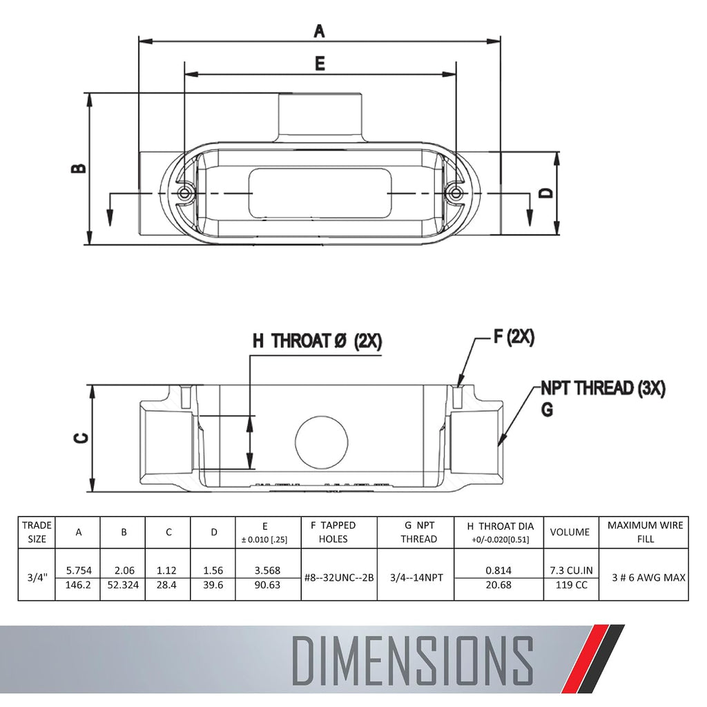 TayMac 3/4 in. Universal Conduit Body
