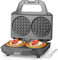 4 Inch Double Mini Waffle Maker Machine, Chaffle Maker, Waflera Electrica, Small Waffle Iron for Waffles, Keto