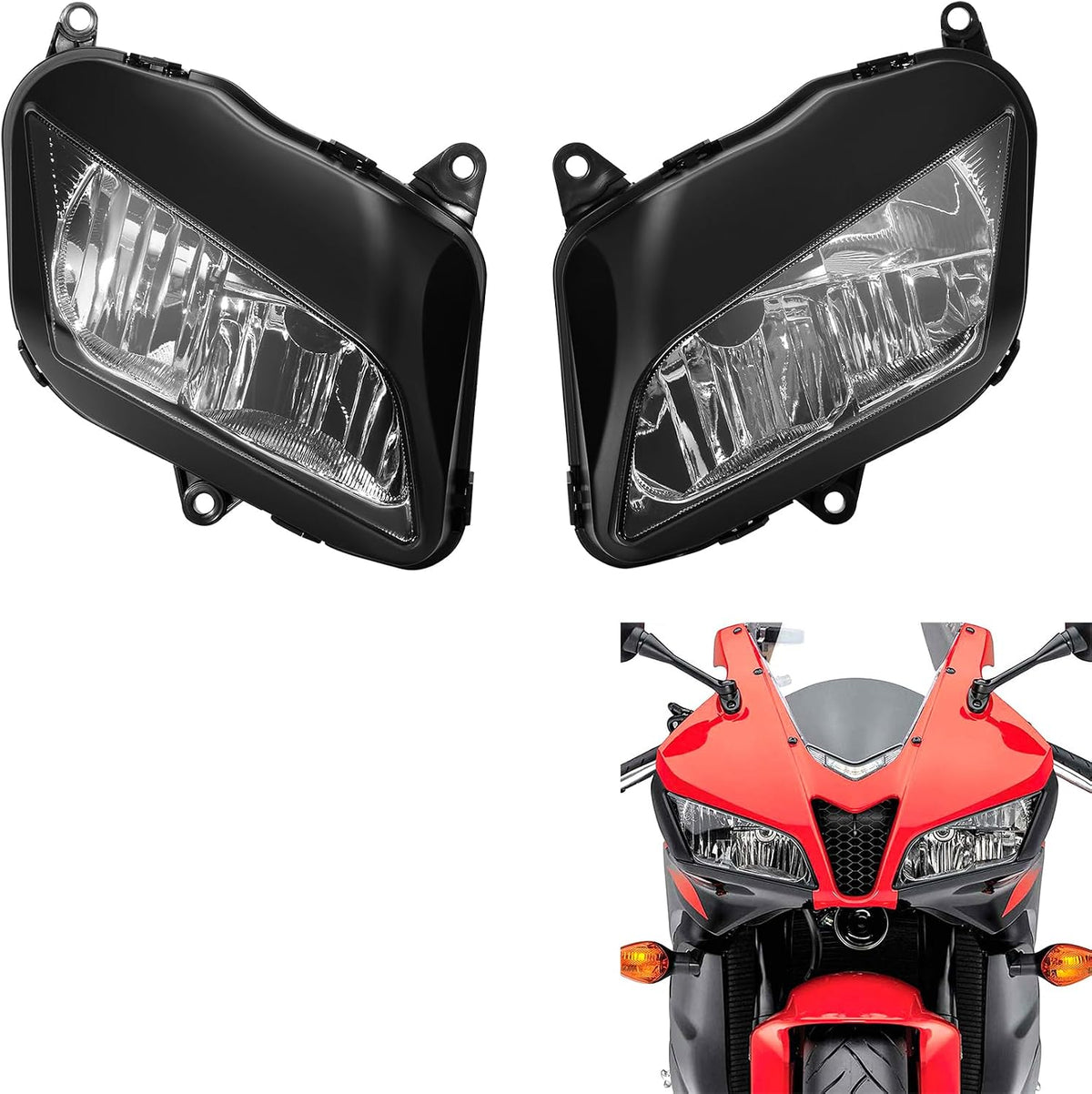 TCMT Front Headlight Assembly Fit For Honda CBR600RR CBR-600RR 2007-2012 2011 2008 09
