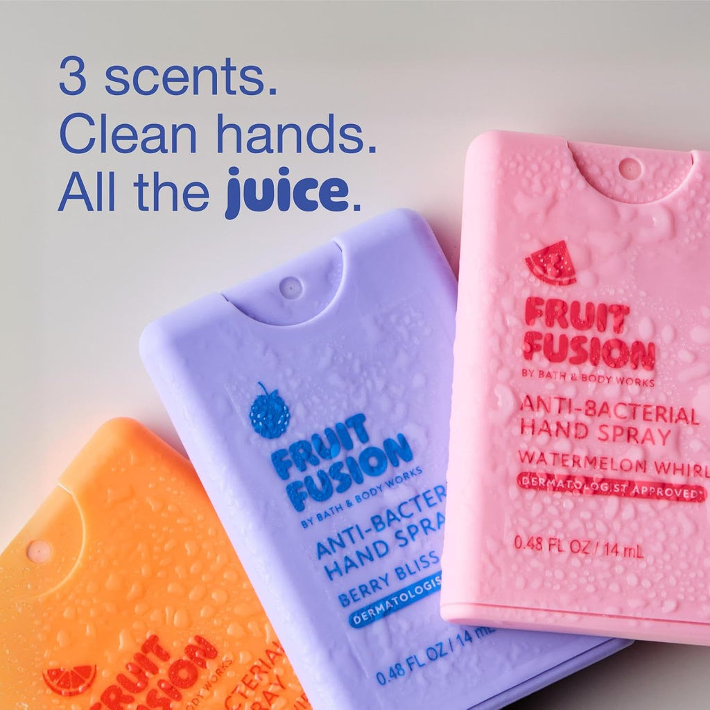 Fruit Fusion by Bath & Body Works, Pocket Spray Hand Sanitizer 3-Pack