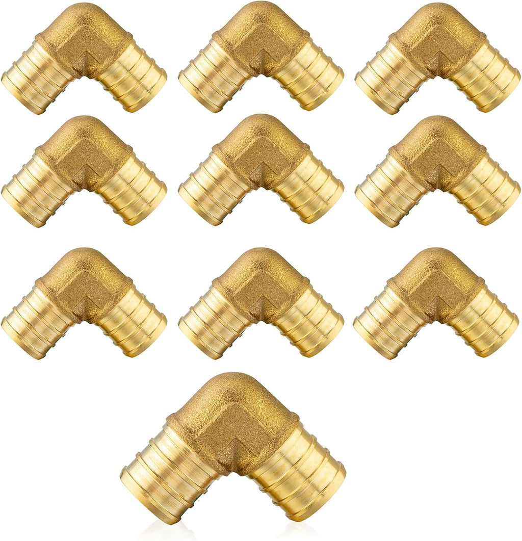 10Pack Seelink PEX Fittings, 1 Inch Pex 90 Degree Elbow(PEX1807062-10)