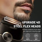 Electric Foil Shavers for Men: 4 Floating Blades & Big LED Display