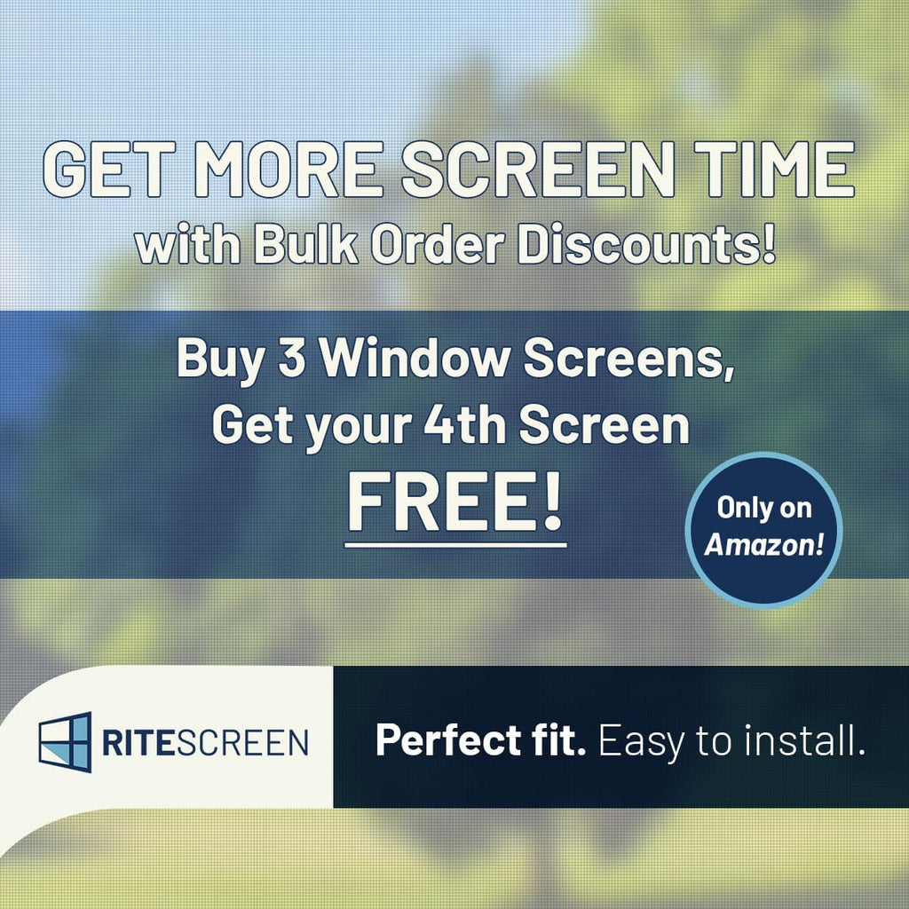 Custom Double Hung Window Screen (DH2) for Window Screen Replacement (Top Sash Moving). Equipped with Leaf Springs to