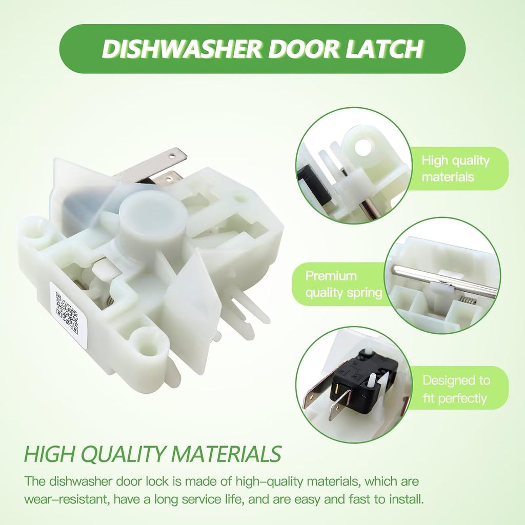 Dishwasher Door Switch Latch Replacement Fit for Samsung DW80 Series DW80R5061US/AA, DW80R5061US/AA-00, DW80R5061UT/AA-00, DW80K5050UW/AA-00, DW80K5050UW/AA-01