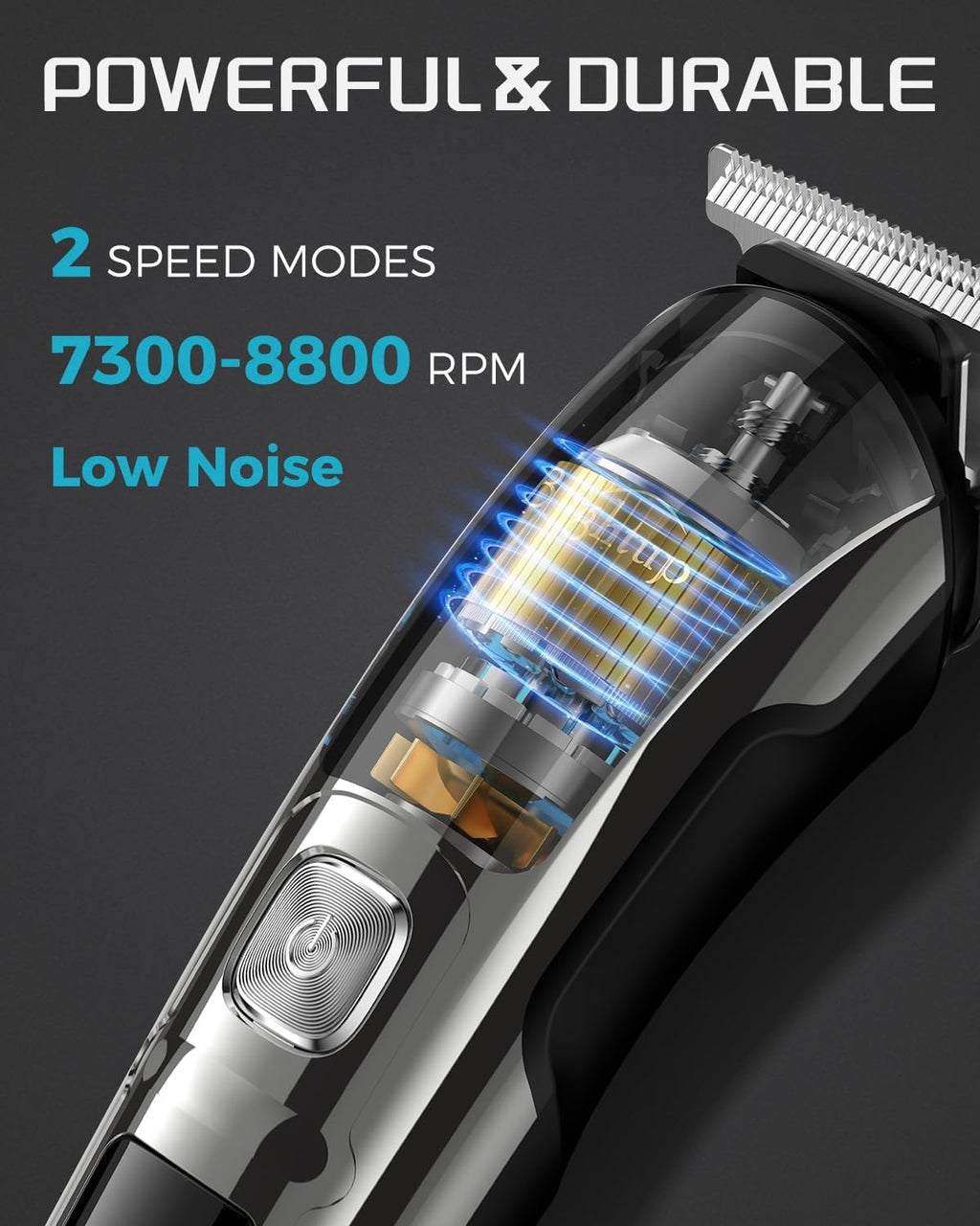 Beard Trimmer for Men - Electric Razor & Shaver, Cordless Hair Clippers Trimmers Set, IPX7 Waterproof Mens Grooming