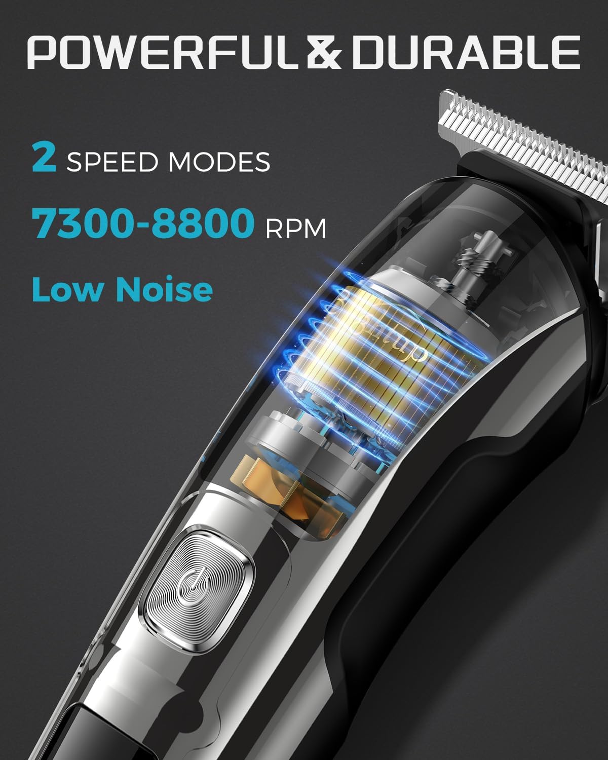 Beard Trimmer for Men - Electric Razor & Shaver, Cordless Hair Clippers Trimmers Set, IPX7 Waterproof Mens Grooming
