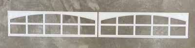 Amarr Cascade Long Panel Replacement Inserts - White Mullion Trim, 38.5" x 11" - Fits Amarr & Pella Garage Doors