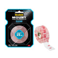 Mount Clear Double-Sided Mounting Tape, Clear, 1 Roll