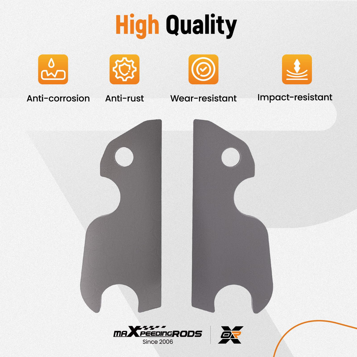 maXpeedingrods Quick Attach Bucket Ears KX057-2 pcs Attachment with/Without Base Compatible with Kubota U55 KX191